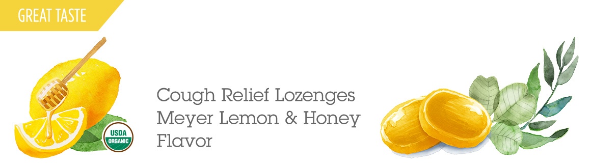 Cough Relief Lozenges - Meyer Lemon and Honey Flavor
