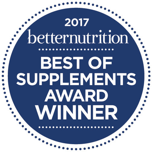 2017 Betternutrition Best of Supplements Awards Winner